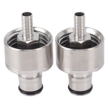 Pair of Stainless Steel PET Bottle Carbonation