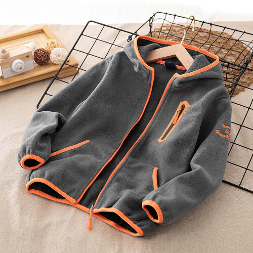 Boys Hooded Soft Jacket Lightweight Windproof Winter Coat 1