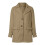Women's Long Sleeve Classic Draped Open Front Lightweight Blazer Khaki, L 5