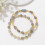 Gold Beaded Bracelet for Women Natural Stone Healing Stack 4