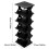 Shoe Rack Black Thickened Widened 10.6x10.2x6.5in 2