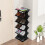 Shoe Rack Black Thickened Widened 10.6x10.2x6.5in 4