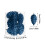Navy Glitter Pinecone Christmas Ornaments 3.54 in 8-Pack 4