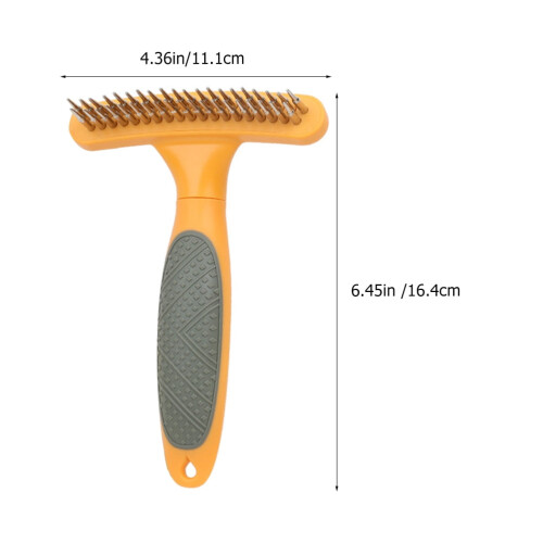 De-shedding Tool for Dogs Plastic Orange 1Pack 1