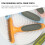 De-shedding Tool for Dogs Plastic Orange 1Pack 5