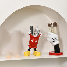 Cute Anime Resin Pen Holder, 17.5x12x6.5cm Desk Storage