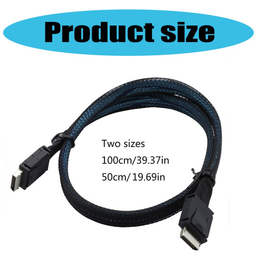 PCIe SFF-8611 4i to SFF-8611 Data Active Cable Internal Device Connection Transmission Cable for Desktop Servers 2