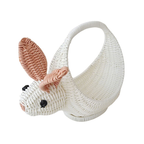 Woven Bunny Basket for Fruits and Snacks 1