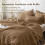 Twin Comforter Set Oak Brown Seersucker Microfiber 2-Pc 2