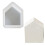 Conjunto de 3 moldes de casas, atóxicos, para artesanato e confecção de presentes. 8