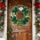 Small Artificial Christmas Wreath Mini Hanging Decor 2