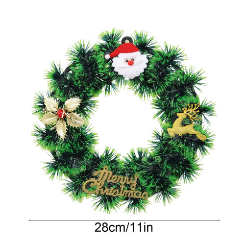 Small Artificial Christmas Wreath Mini Hanging Decor 2