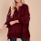Γυναικεία oversized φούτερ με μακριά μανίκια Henley με κουμπιά και φούτερ, μπλουζάκια με 6