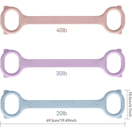 Figure8 Ζώνη Αντίστασης – 20/30/40lb, Χοντρό Ανθεκτικό Ελαστικό Σχοινί για Προπόνηση 1