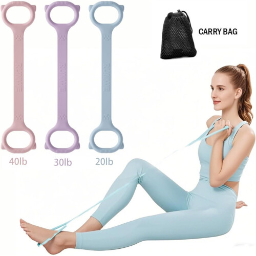 Figure8 Ζώνη Αντίστασης – 20/30/40lb, Χοντρό Ανθεκτικό Ελαστικό Σχοινί για Προπόνηση 2