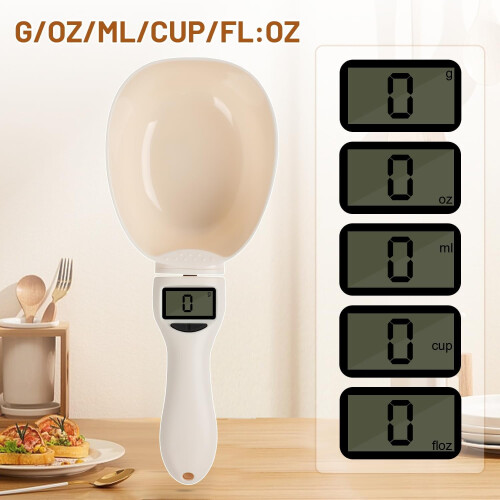 2026 Digital Measuring Spoon, 800g/0.1g Precision LCD Scale Scoop for Kitchen 2