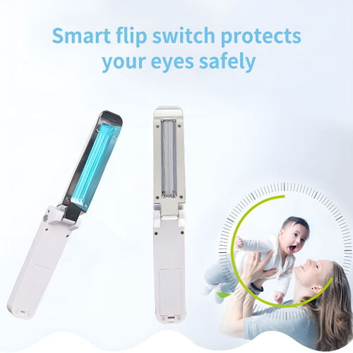 Λάμπα HIBIBUD UV, φορητή λάμπα UV, επίδραση λάμπας UVC έως και 99%, καθαριστικό κινητού 1