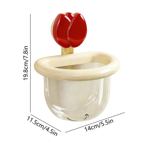 Karymi Suction Cup Shower Organizer with Drainage Holes 2