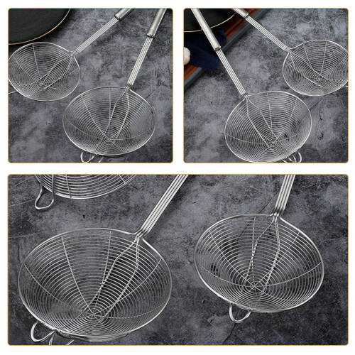 Kitchen Slotted Spoon Strainer for Fried Chicken and Restaurant Use, 1 Piece 2