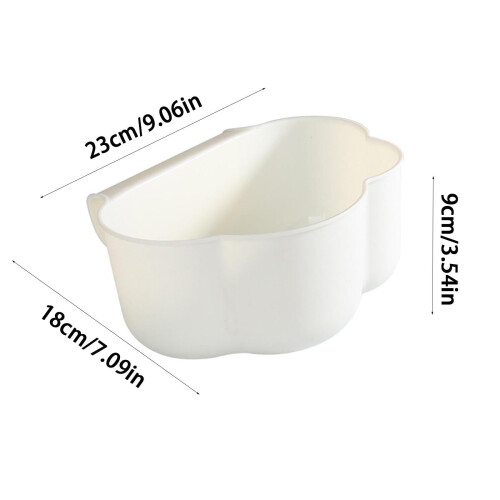 YangJinLian storage bins white plastic with handle 2