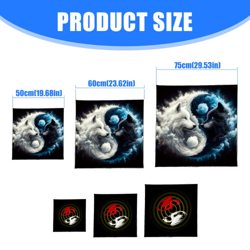 Tarots Tablecloth Dragon/Wolf Pattern Astrology Altars Cloth Divinations Card Table Cloth Tapestry Witchcrafts Supply 2