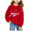 Kids letter print sweatshirt warm fleece pullover 2