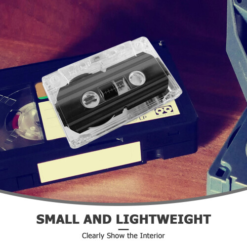 Compact Transparent Cassette Case, Scratch-Resistant and Portable 3Pcs 2