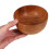Bol de madera para servir ensaladas, postres y frutas. 3