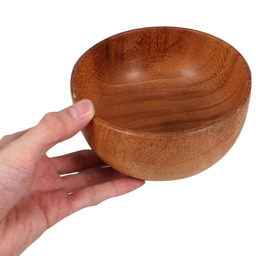 Bol de madera para servir ensaladas, postres y frutas. 2