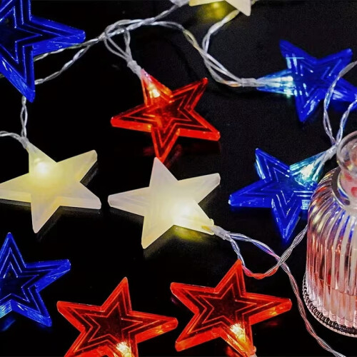 Star String Lights by Red, White, And Blue String Lights 2