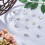 1box 40pcs Plastic Shank Buttons 1-Hole Star Silver 18mm 4