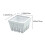 Fruit Basket with Water Strainer Plastic 5.1x5.1x2.9 in 3