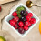 Fruit Basket with Water Strainer Plastic 5.1x5.1x2.9 in 5