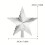 Christmas Tree Star Ornament for Festive Occasions 2Pcs Silver 7