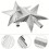 Christmas Tree Star Ornament for Festive Occasions 2Pcs Silver 8