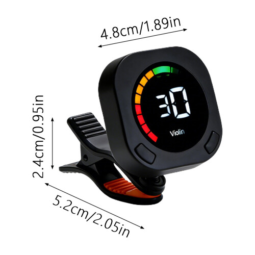 Rotating Tuner Clip On Tuner With Clear LCD Display Digital Electronic Tuners 1