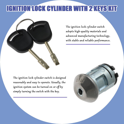 Igniter Lock Cylinder and Start Keys for Ford Transit 1