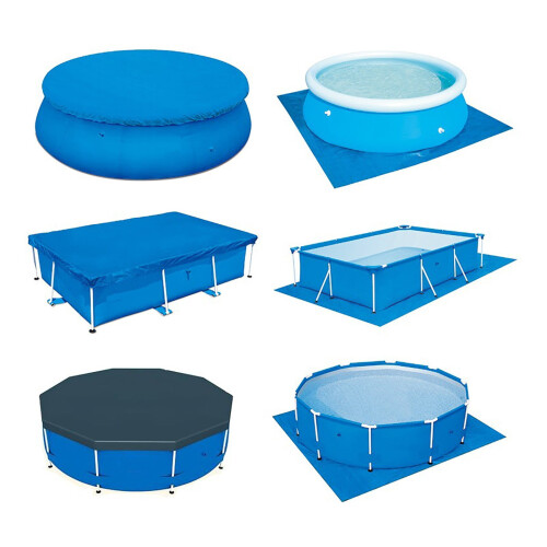 Rectangular Pool Cover for 8.5FT5.6FT. Pools - Great Summer Pool Cover 2