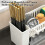 Stainless Steel Kitchen Sink Rack with Removable Tray 4