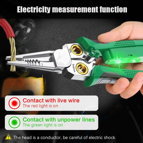 8-in-1 Wire Stripper with Voltage Tester, Compatible with Electrical Wires 2