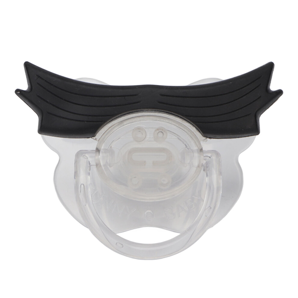Unisex Pacifier Cute Kissable Mustache BPA Free Orthodontic Natural Oral Development Soft Silicone Eco Friendly Materials Air Flow Shield For
