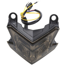 Smoke Lens LED Tail Light With Integrated Turn Signal High Brightness Low Power Consumption Waterproof Rear Brake Lamp For Kawasaki ZX6R ZX636Z800