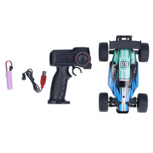 Carro de corrida de alta velocidade com amortecedores, carro de controle remoto 2.4Ghz, bateria recarregável, caminhão RC multiterreno, tração