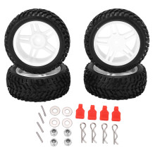 Easy To Install RC Tires, Novel Appearance Foam Insert Rubber Tires Plastic Wheel Rims For WLToys144001High Quality Rubber Better Stability Strong
