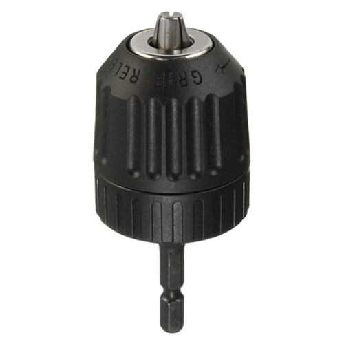 Tool Free Accessory with Keyless Drill Chuck and Impact Chuck Converter, 3Jaw Chuck Design Conversion Tool for Mount Thread Adapter