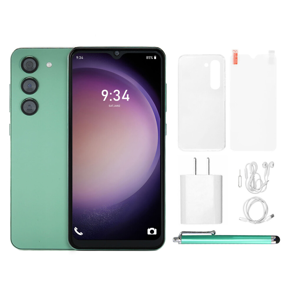 5G Support Unlocked Mobile Phone Android14hd Display Dual Sim Global Bands Face Recognition Fingerprint Unlock High Resolution Camera Large Battery 9071309248487