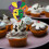 12 τεμάχια διακοσμητικά για cupcakes Mardi Gras, καλύμματα προσώπου για μεταμφίεση, 3