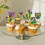 12 τεμάχια διακοσμητικά για cupcakes Mardi Gras, καλύμματα προσώπου για μεταμφίεση, 6