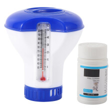 Durable ABS Material Floating Chlorine Tablet Holder Mini Size Pool Floater With Play Proof Design Adjustable Release Rate Ideal For Family Use