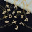 Bubble Letter Necklace 18K Gold-Plated Initial Pendant 4